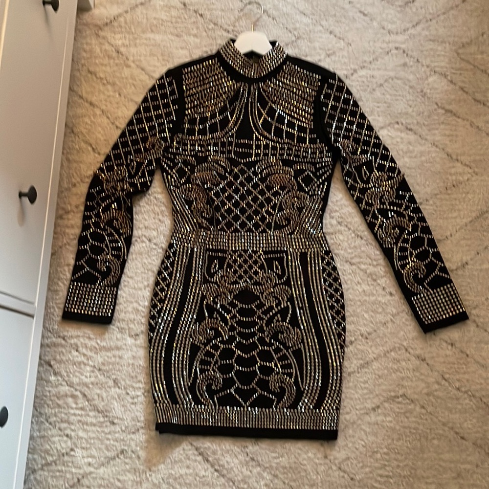 Fashion Nova Black Gem dress